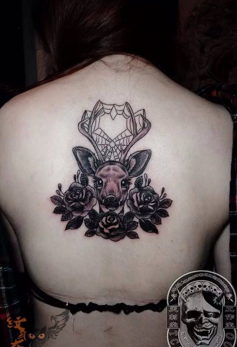 鹿纹身纹身图片