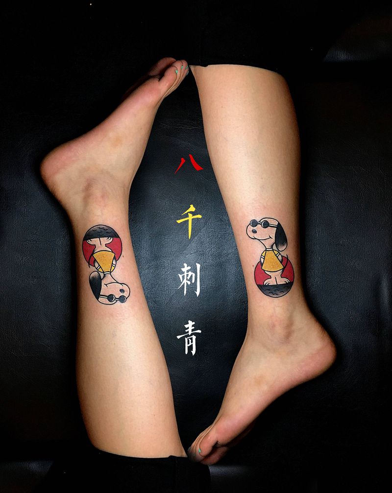 -纹身图片_腿部纹身图案