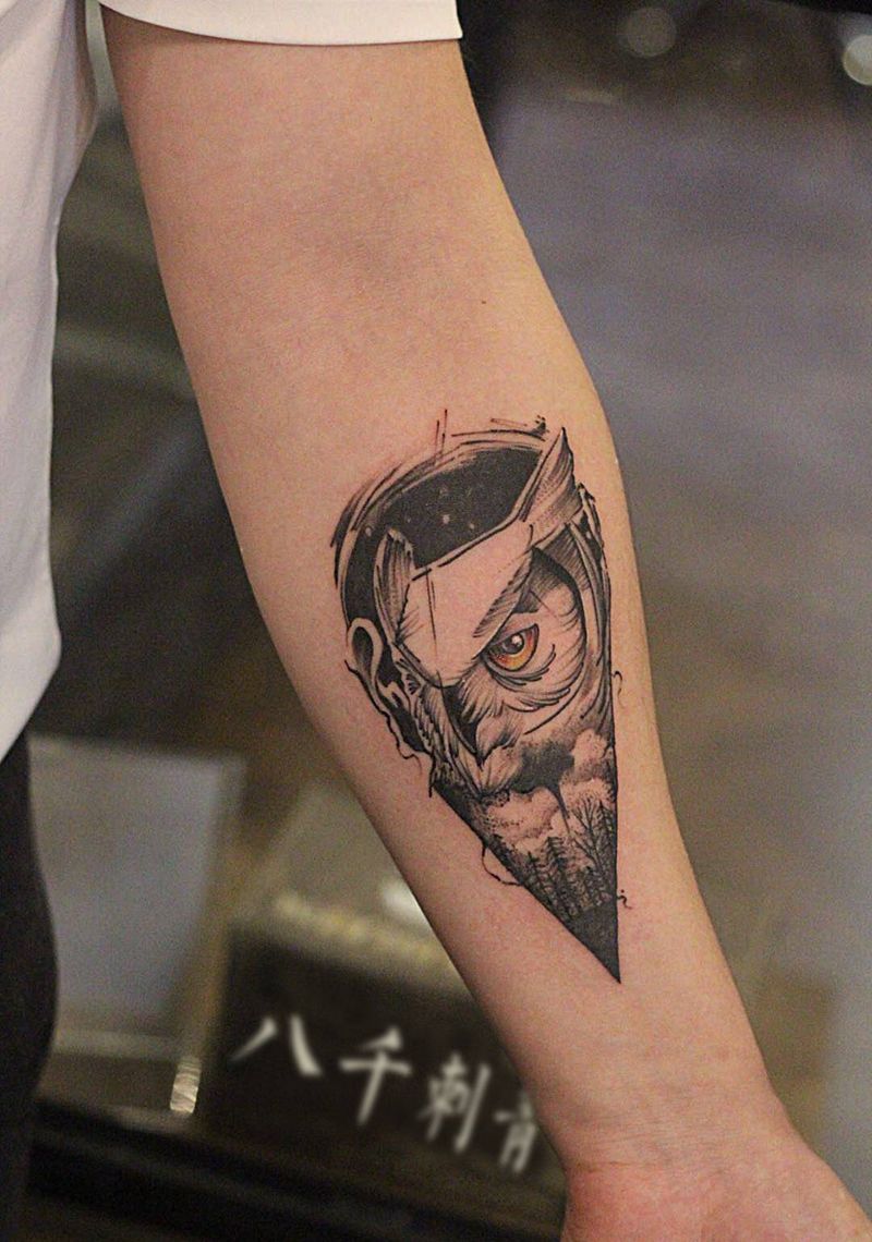 -纹身图片_腿部纹身图案