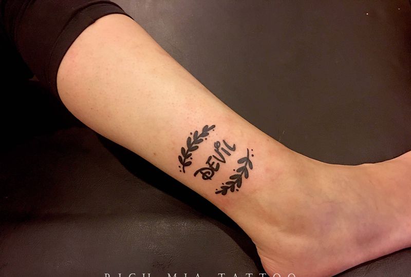 -纹身图片_脚部纹身图案