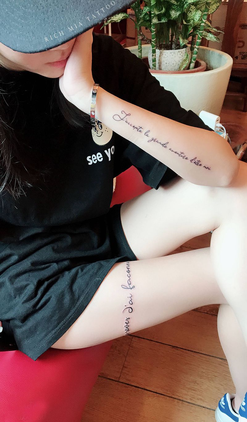 -纹身图片_腿部纹身图案