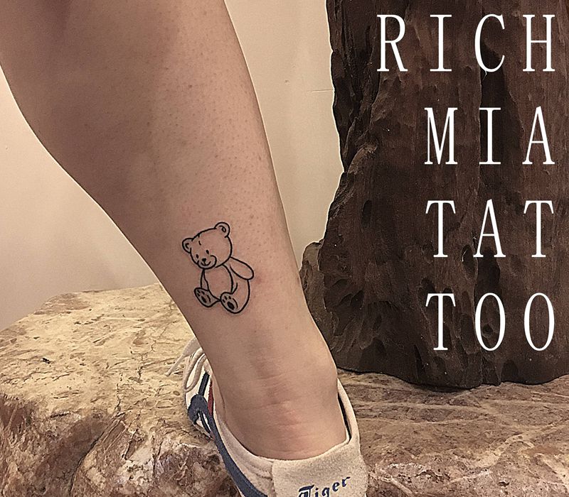 -纹身图片_腿部纹身图案