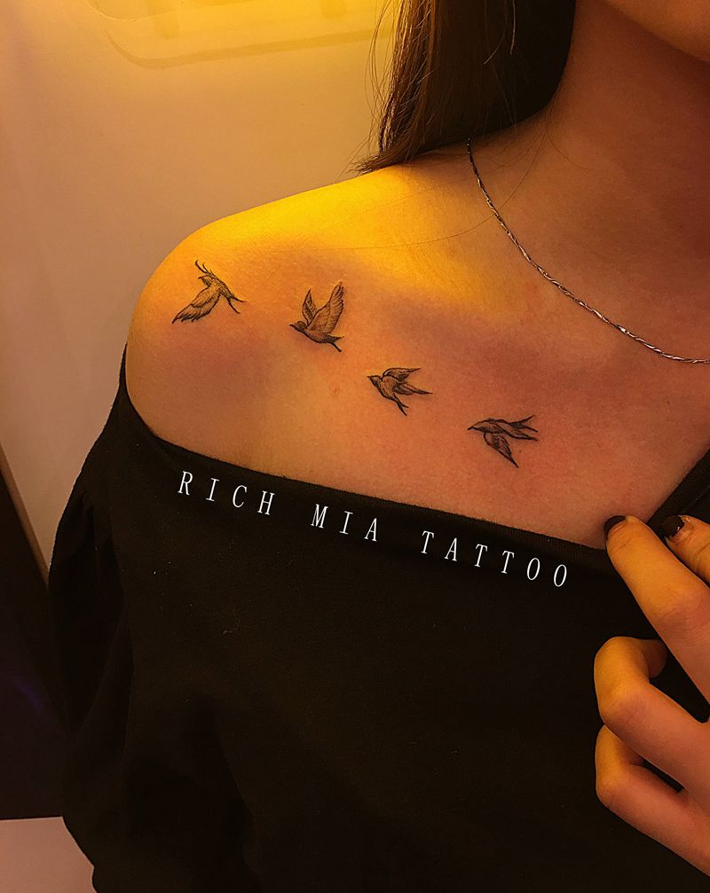 -纹身图片_肩部纹身图案