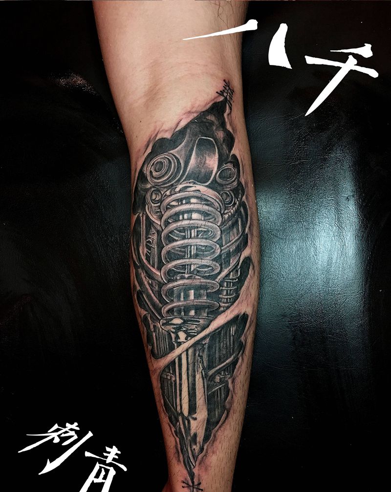 -纹身图片_腿部纹身图案