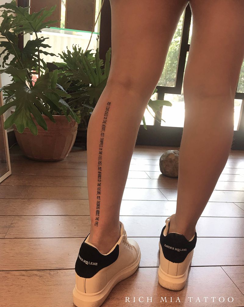 -纹身图片_腿部纹身图案