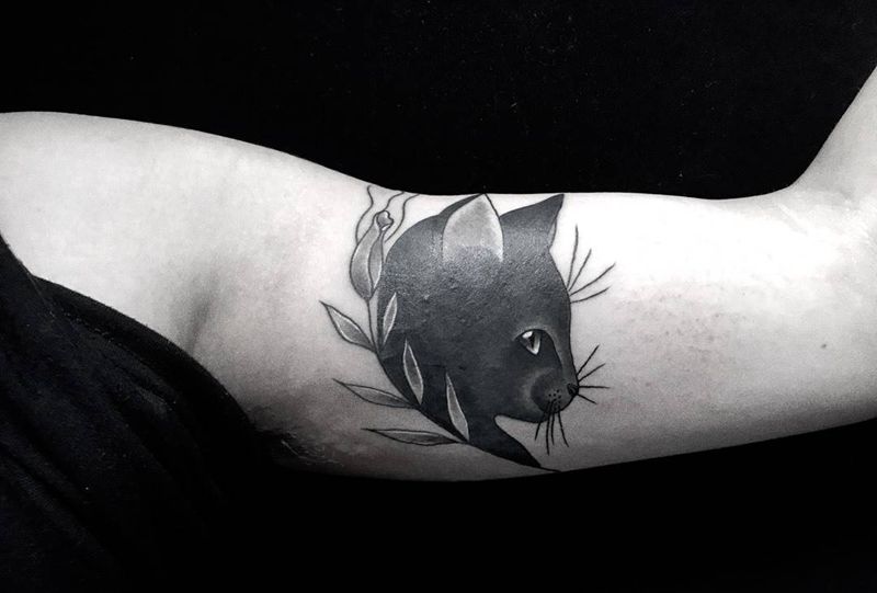 黑猫警长 遮盖纹身图片