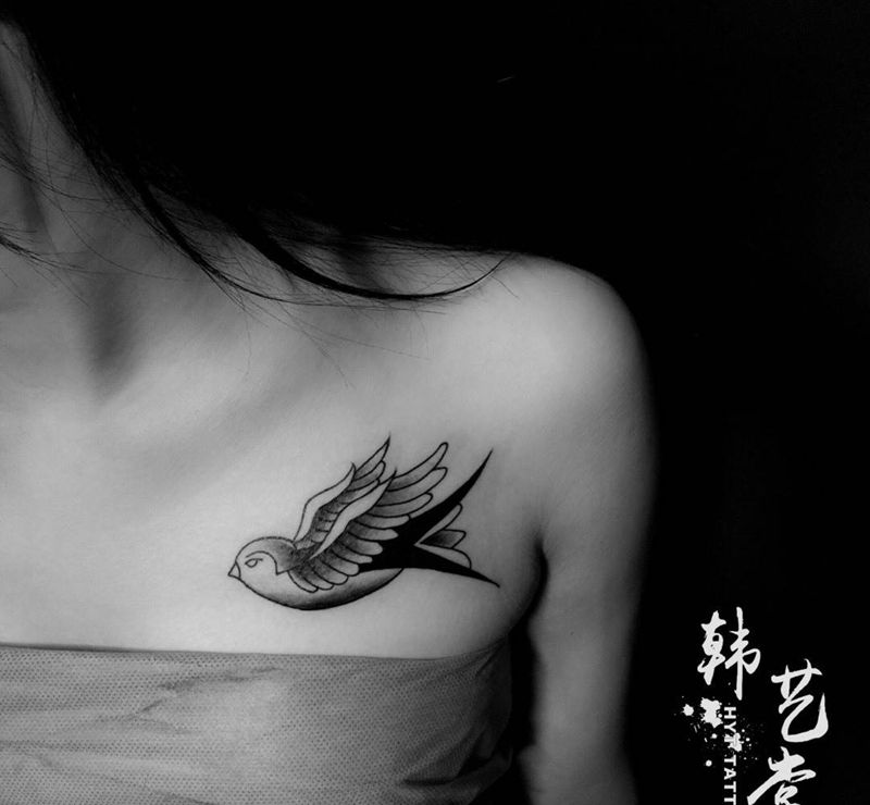 燕子纹身图片