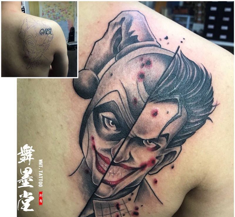 小丑纹身图片