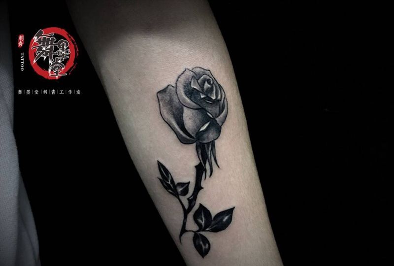 玫瑰纹身图片
