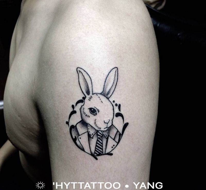 兔子纹身图片