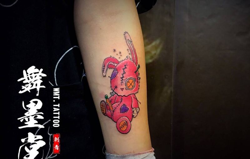 小兔兔纹身图片