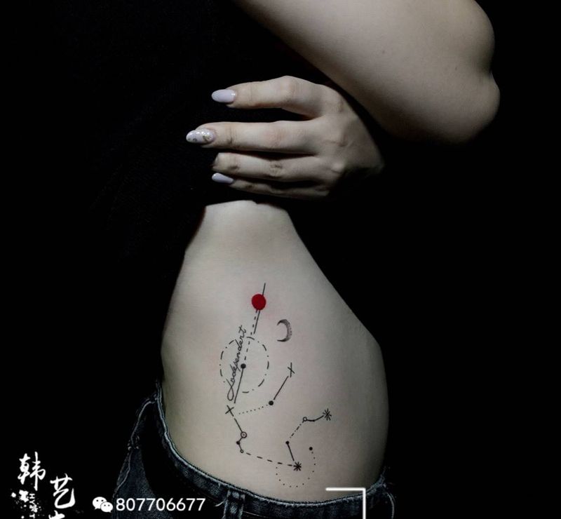 水瓶座纹身图片