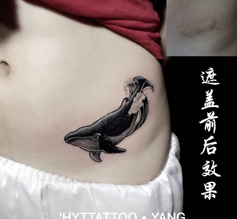 鲸鱼纹身图片