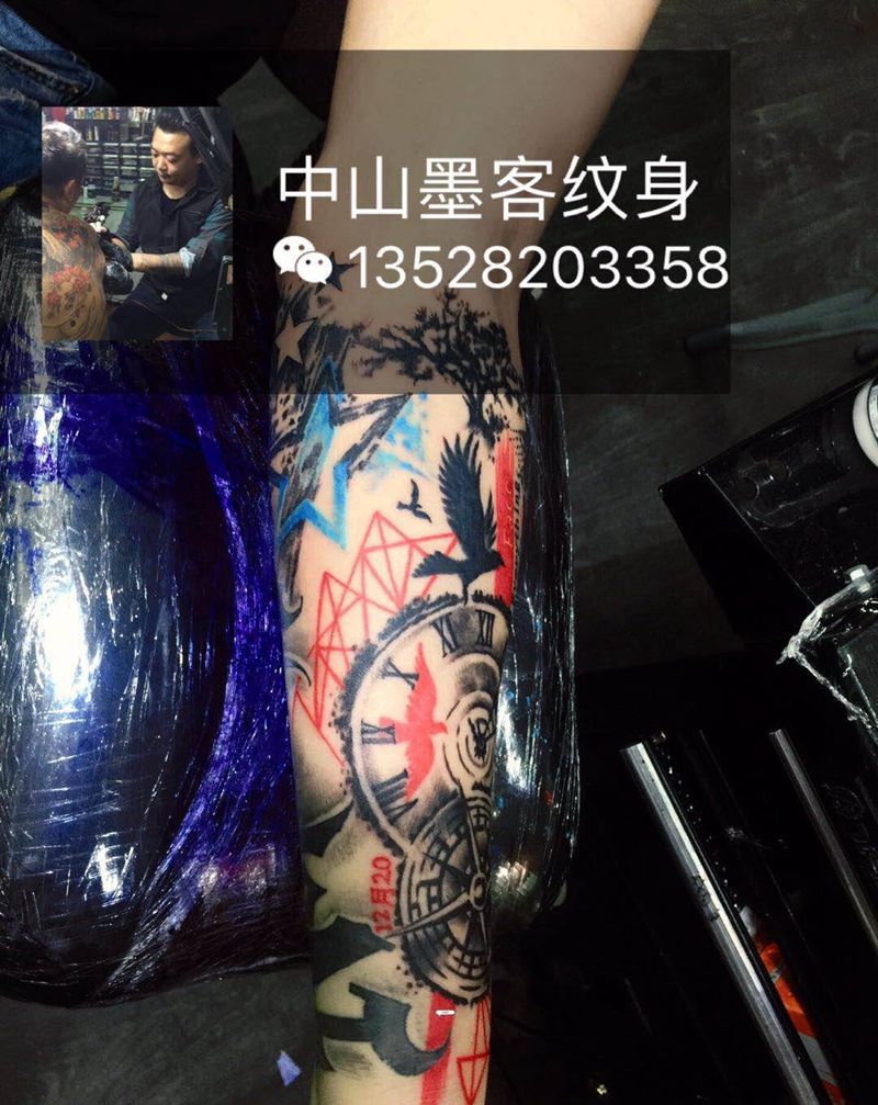 涂鸦风格纹身图片