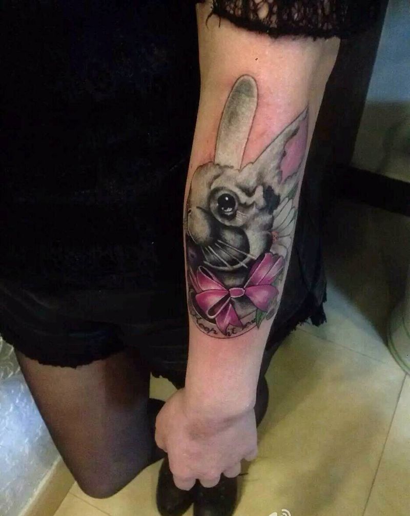 韩艺堂纹身school兔子作品纹身图片