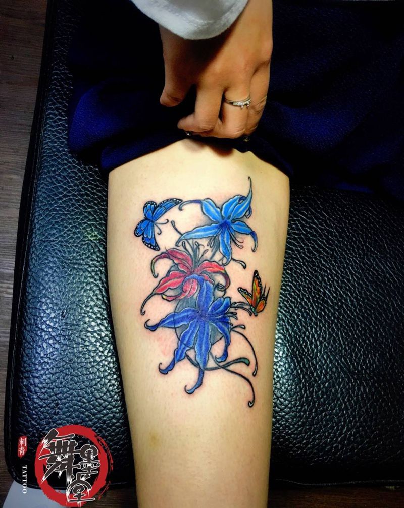 彼岸花纹身图片