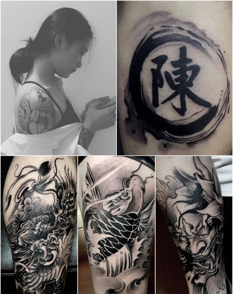 蕙子作品。纹身图片