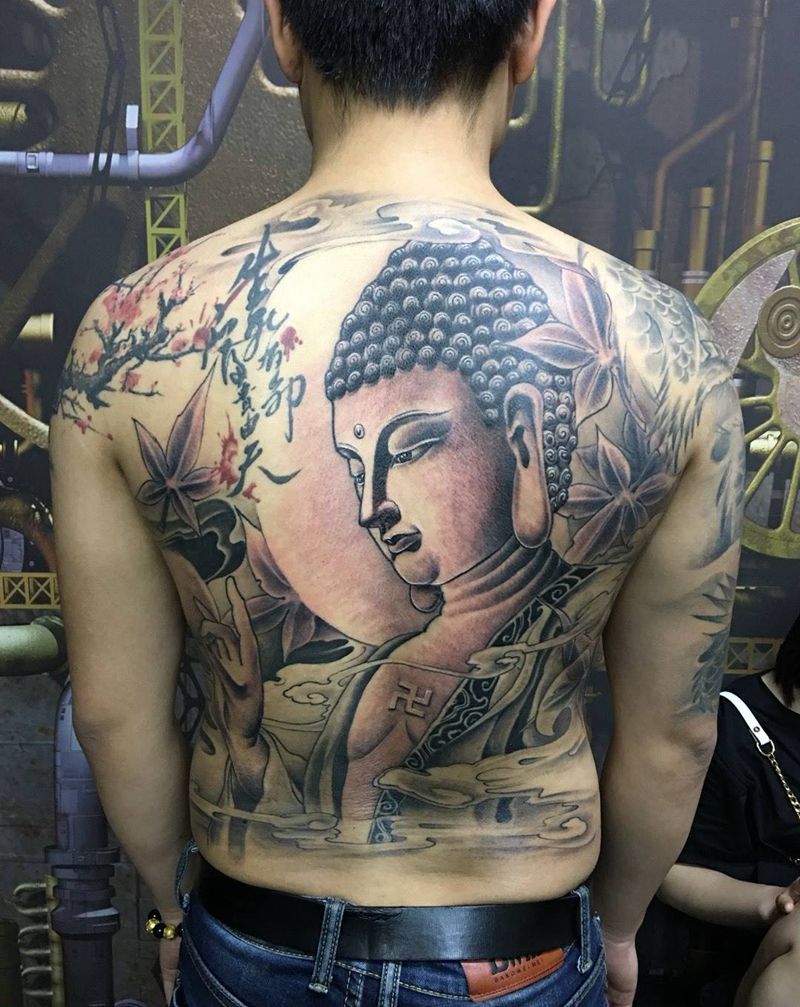 佛纹身图片