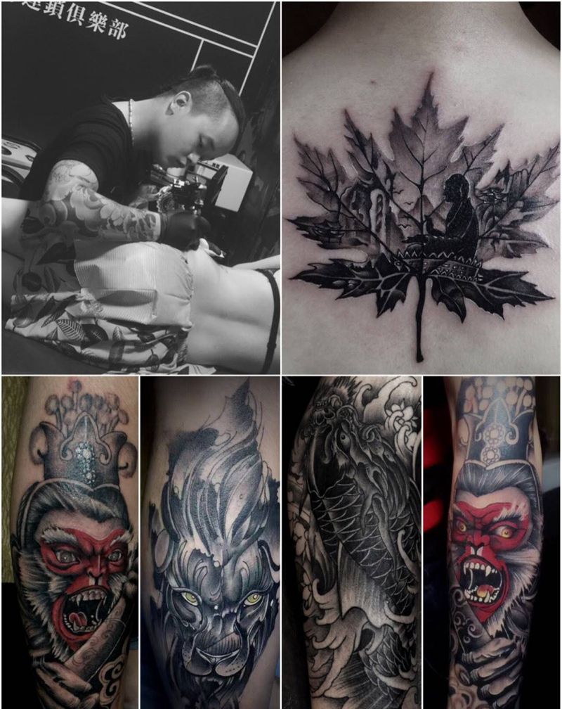 阿杰作品。纹身图片