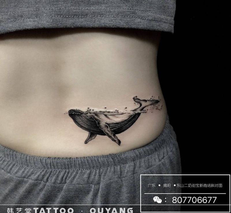 鲸鱼纹身图片