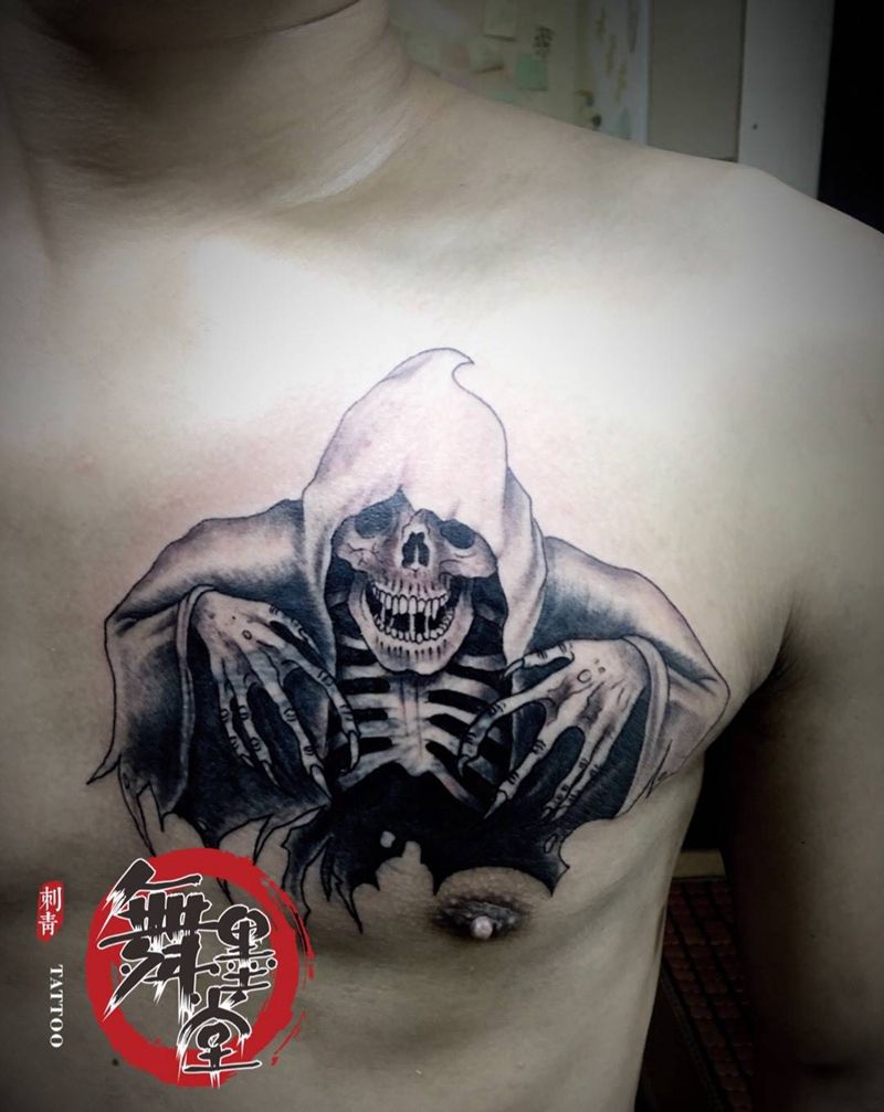 死神纹身图片