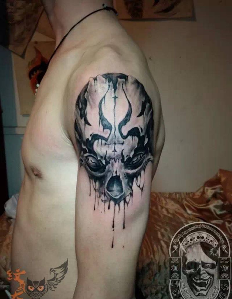 骷髅纹身图片