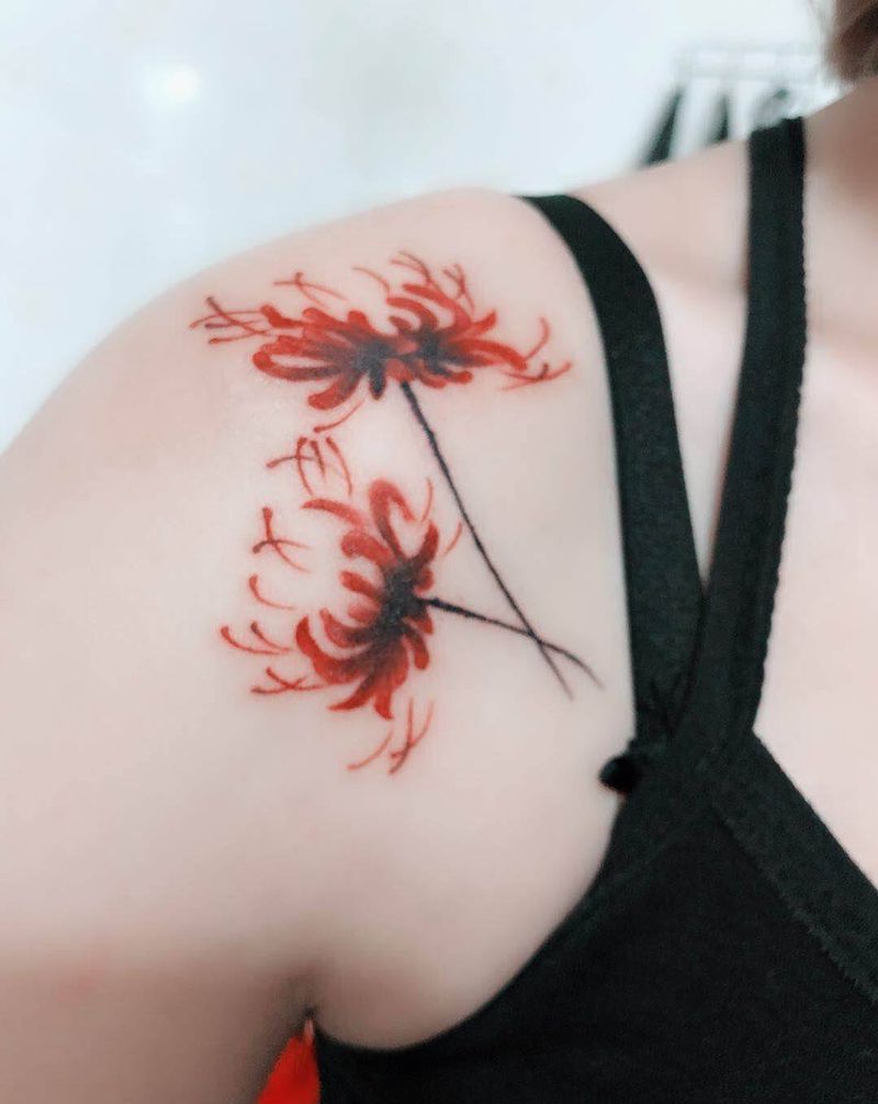 彼岸花纹身图片