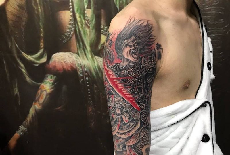 杀神 白起纹身图片