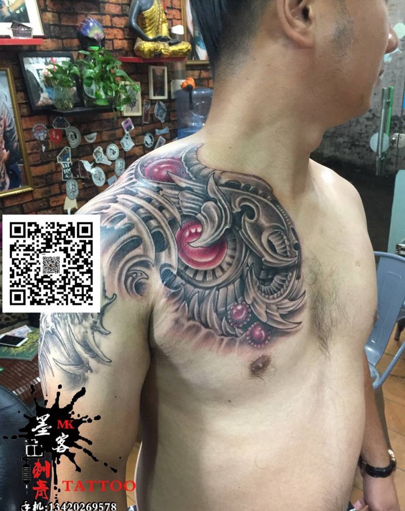 欧美立体图案纹身图片