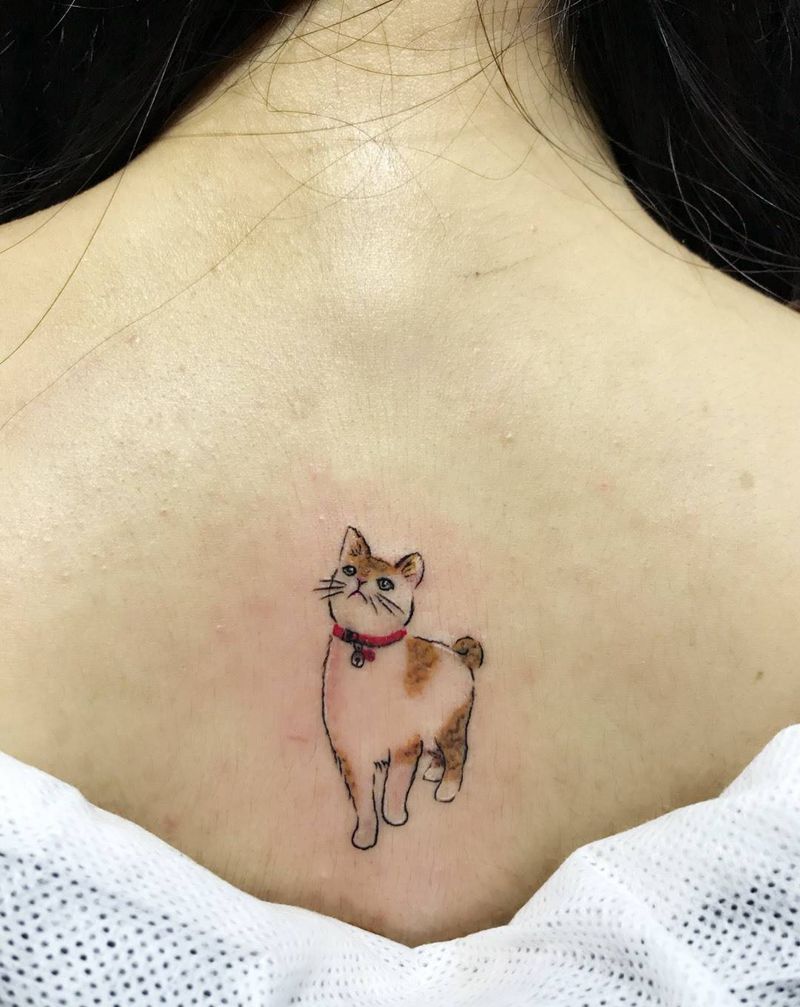 猫咪纹身图片