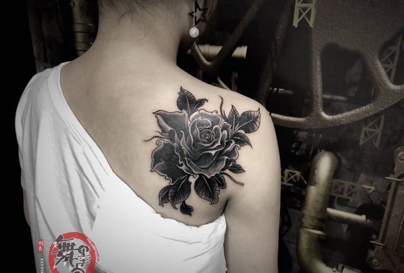 遮盖英文纹身图片