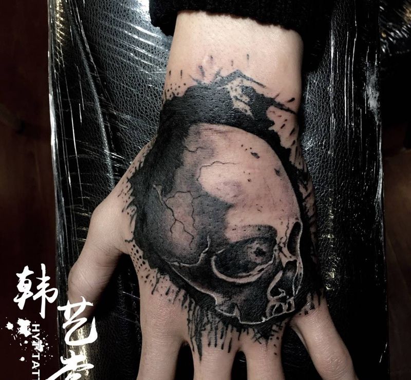 手背纹身图片