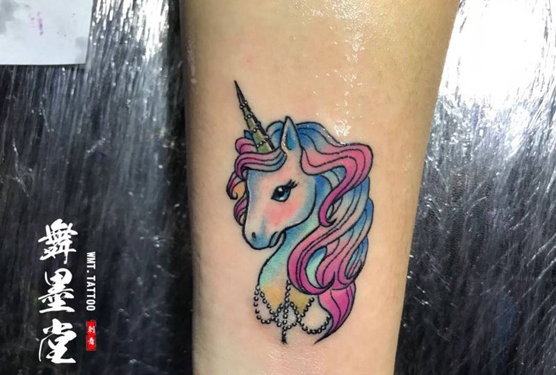 独角兽纹身图片