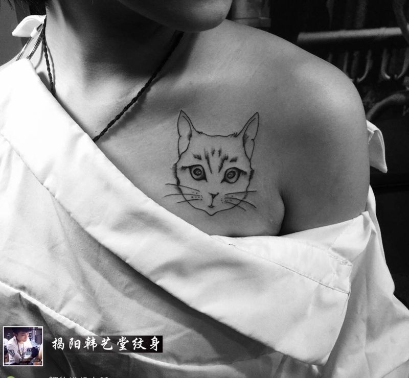 小猫纹身图片