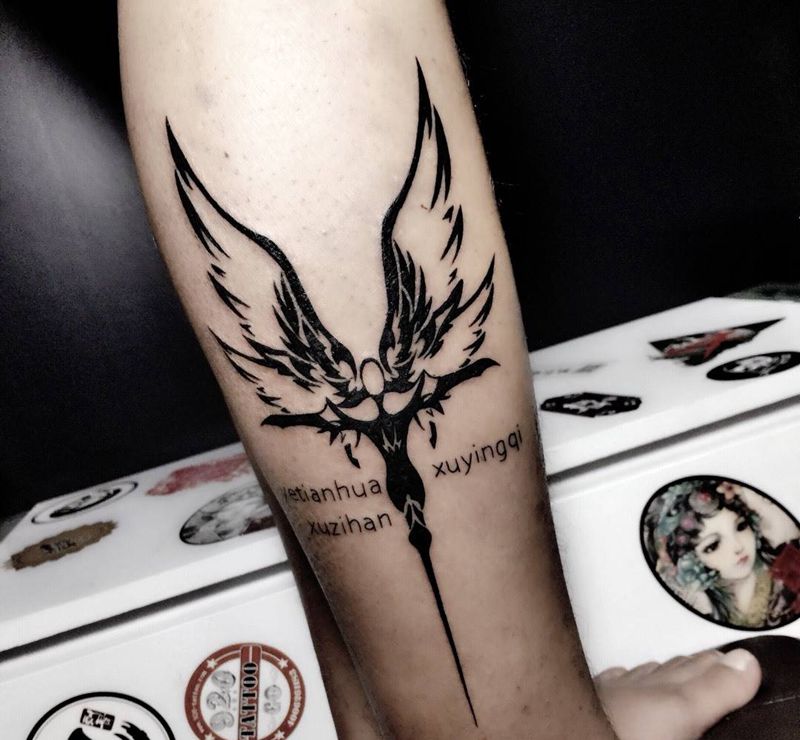 揭阳重情机车金牌联盟商家logo纹身图片