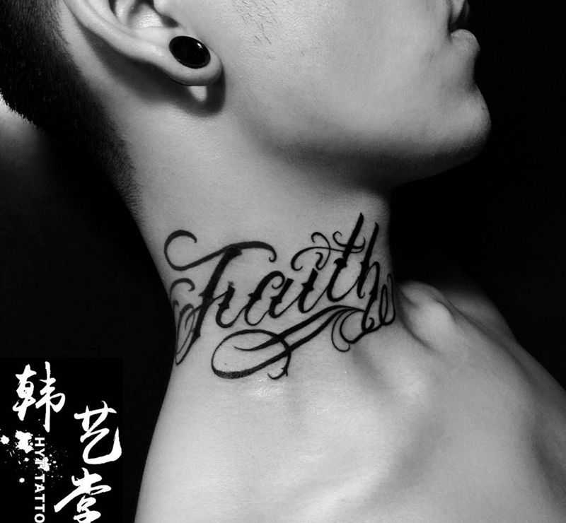 奇卡诺字体纹身图片