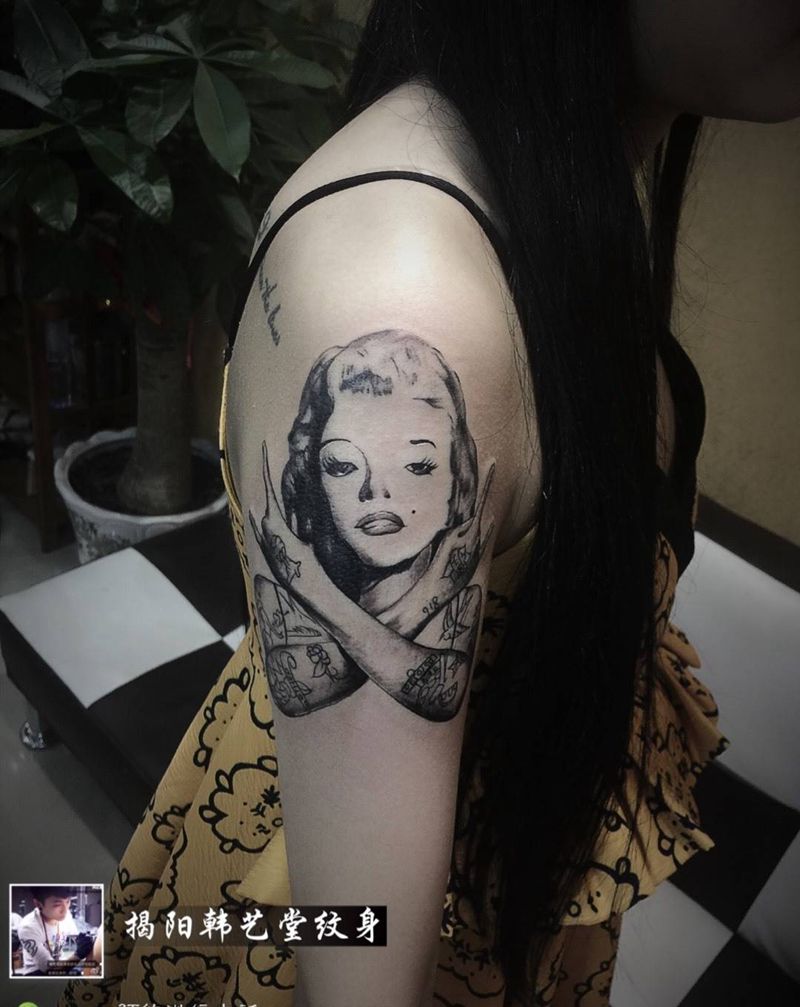 梦露。纹身图片