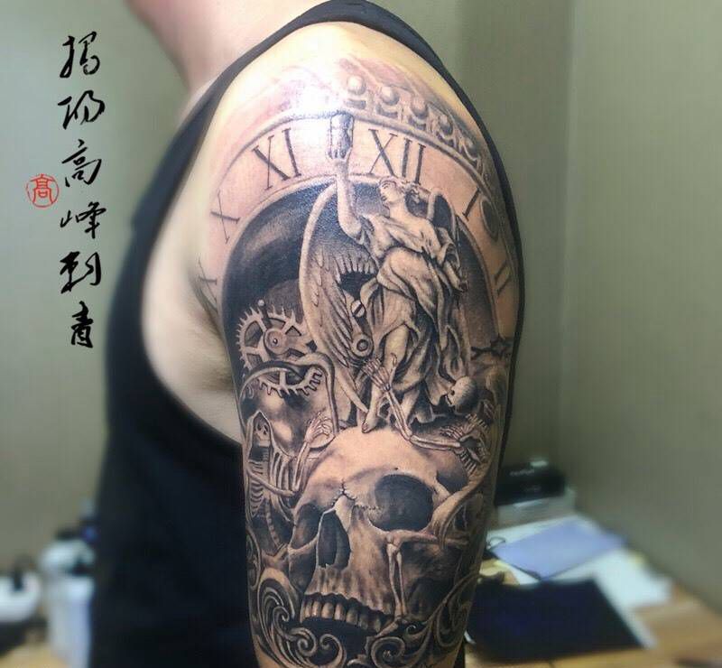 欧美大臂纹身图片