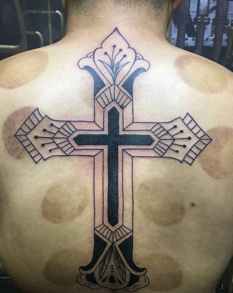 十字纹身图片