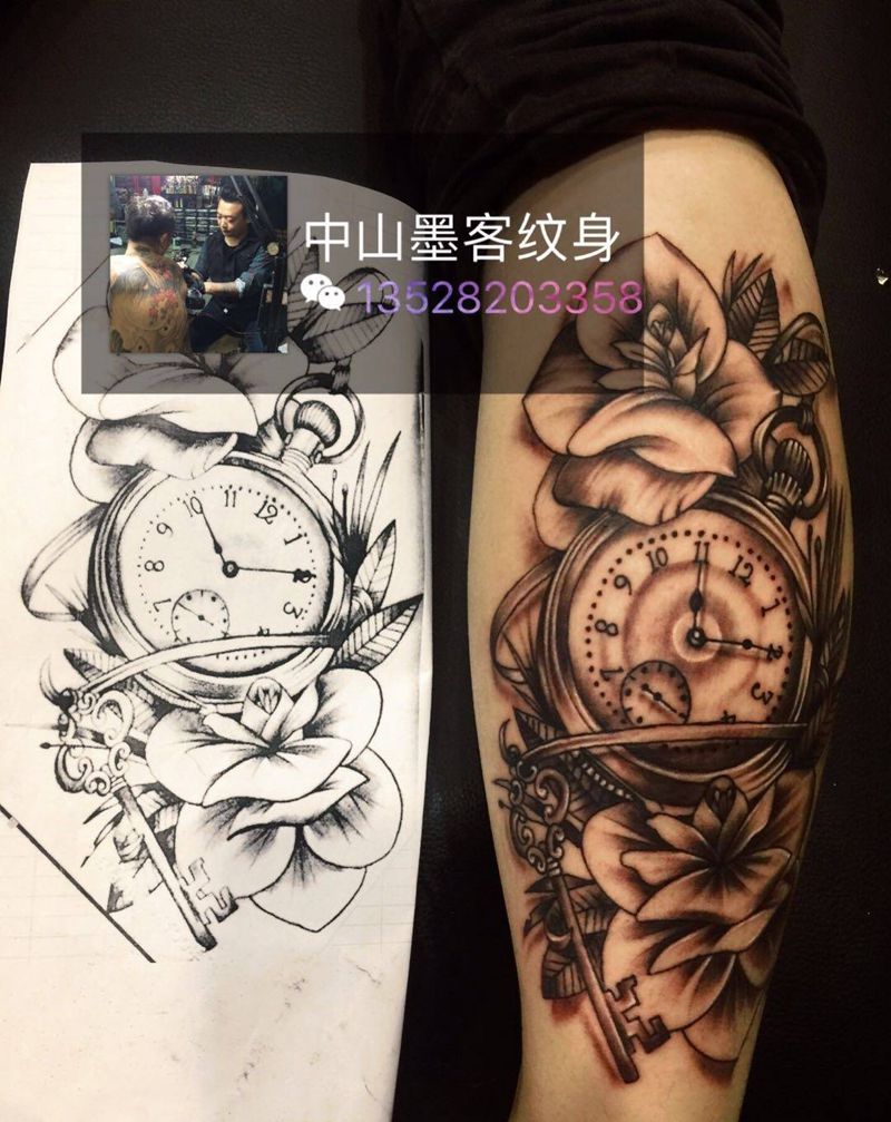 欧美黑灰纹身图片