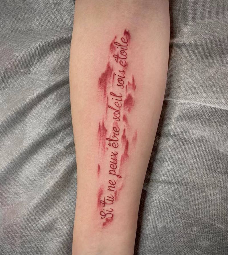 英文纹身图片_手臂花体字纹身图案