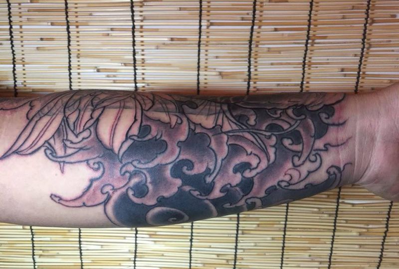 重彩遮盖未完成，纹身图片