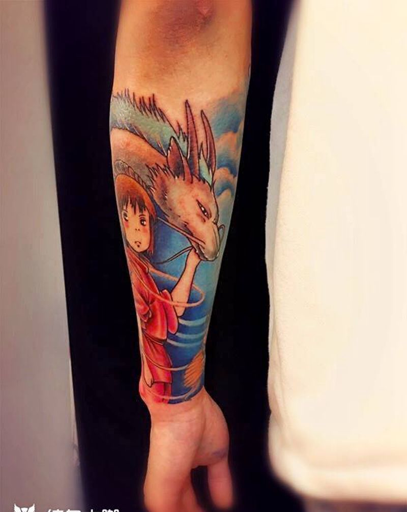 千与千寻纹身图片