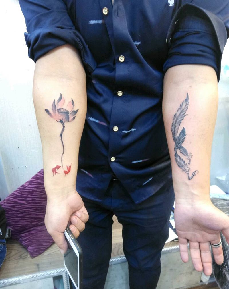 小图,帅哥想法独特纹身图片