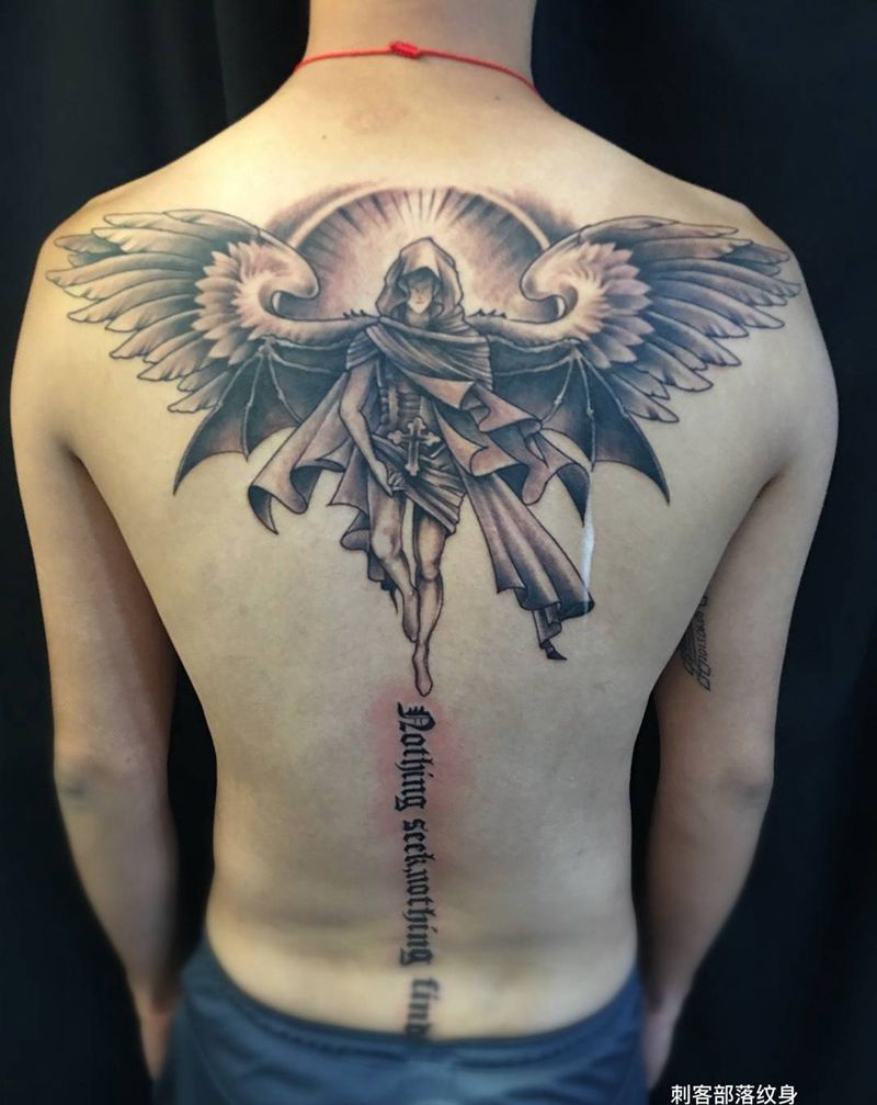 天使纹身图片