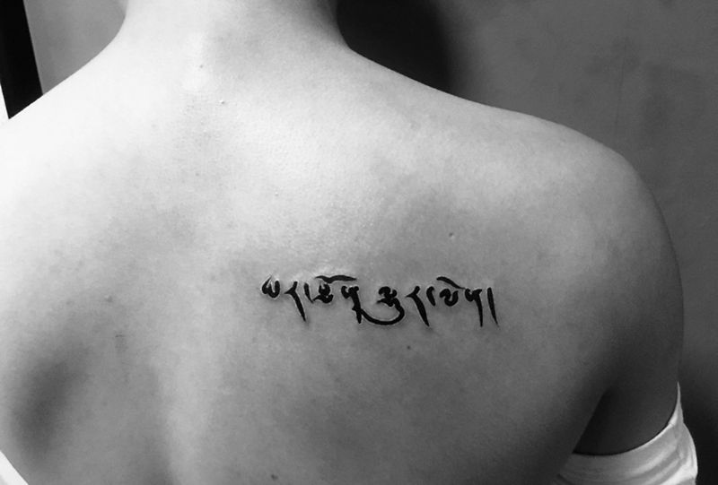 藏文纹身图片