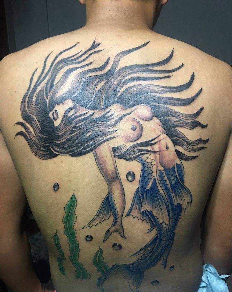 美人鱼纹身图片