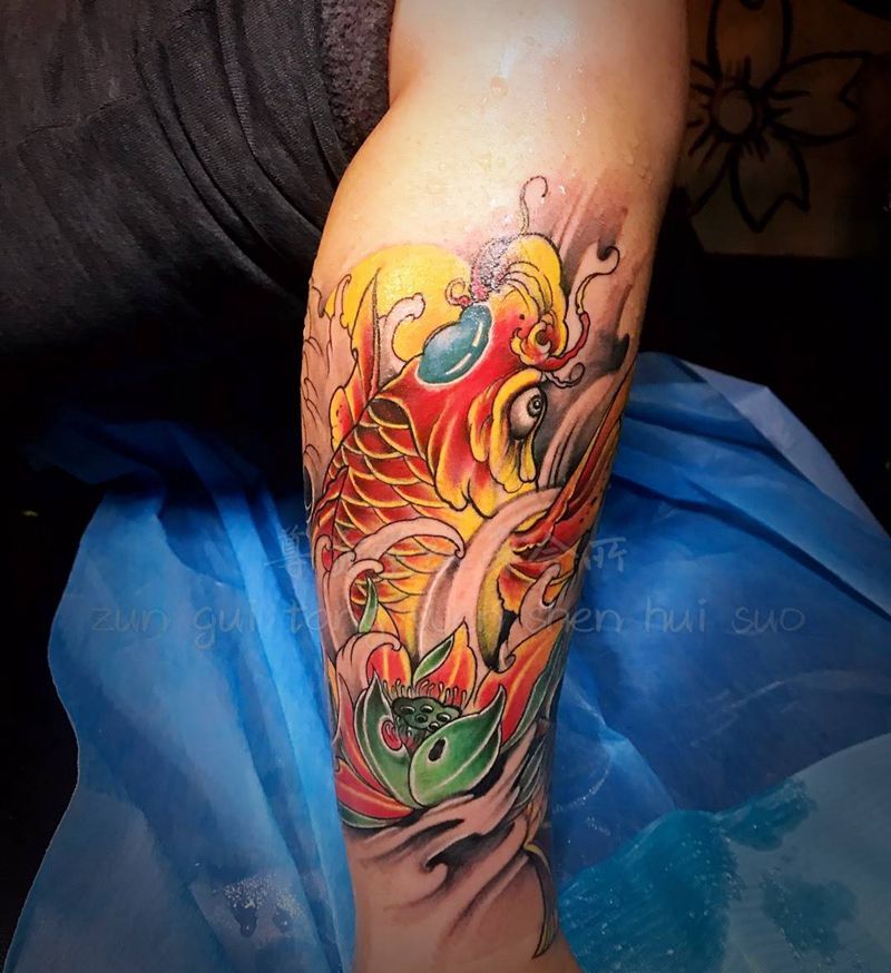 鲤鱼纹身图片