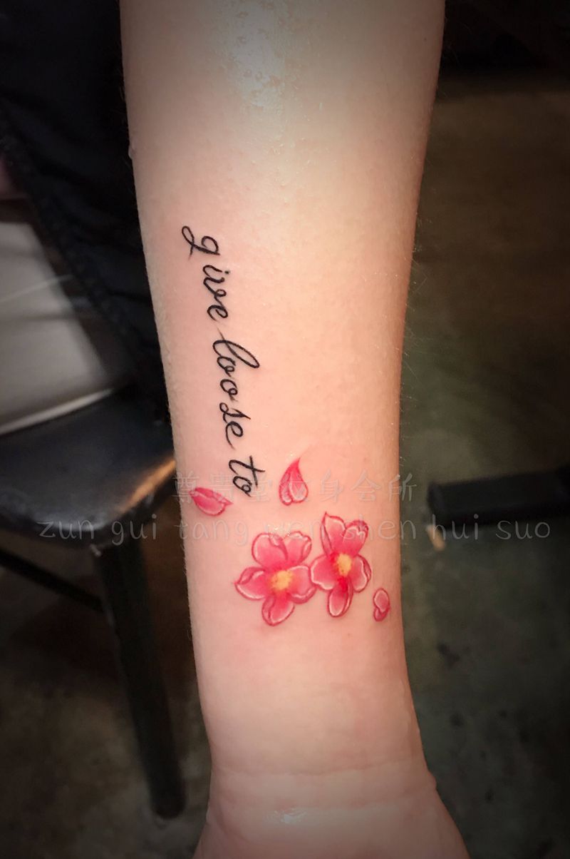 樱花纹身图片