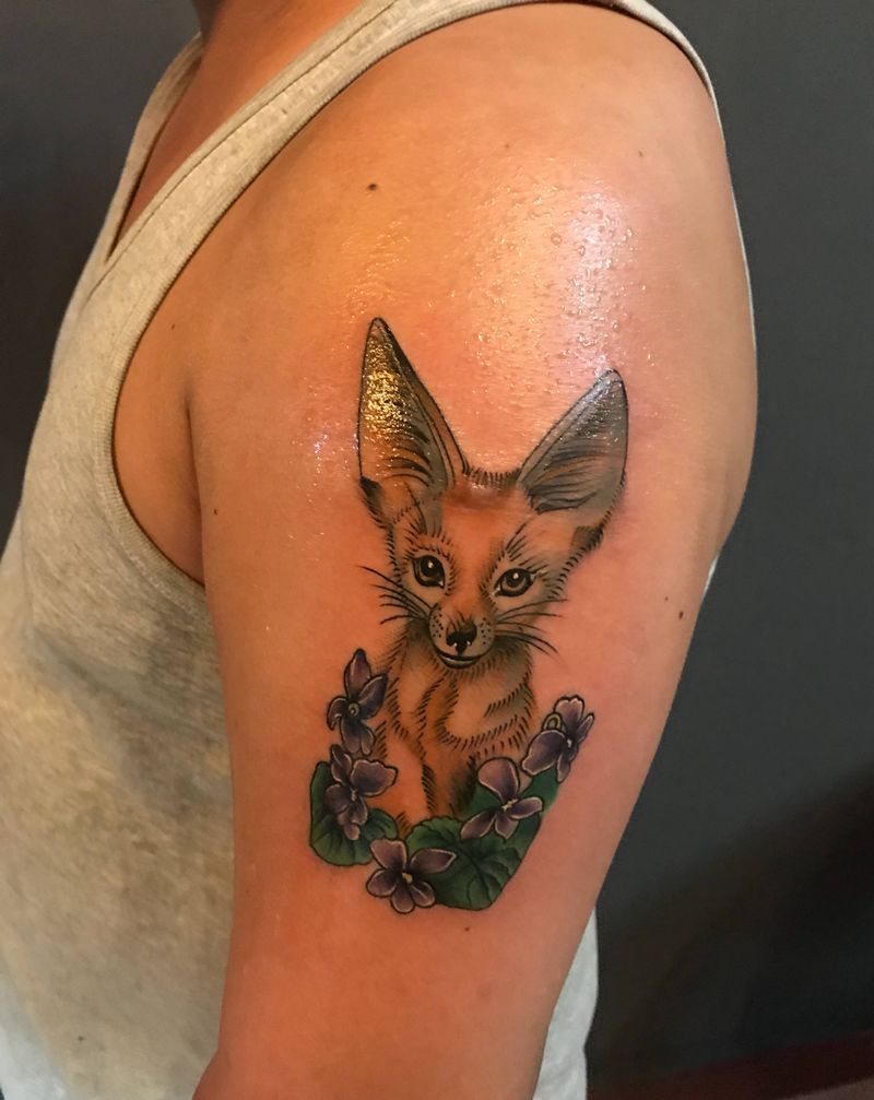 小狐狸纹身图片
